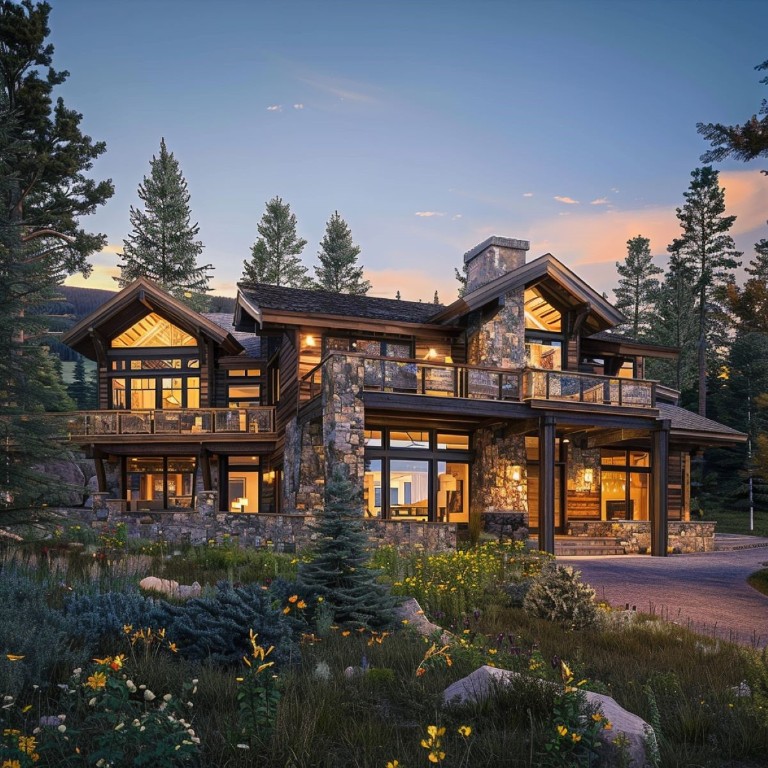 550 Gold Run Road Breckenridge, CO 80424 - Photo 3 of 14 a front view of a house with garden