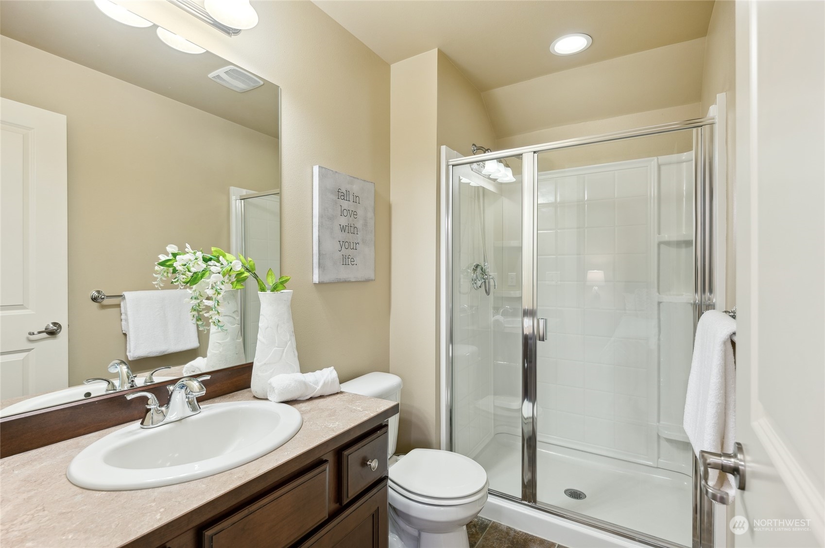 10719 Elliston Way Northeast Redmond, WA 98053 - Photo 14 of 39 a bathroom with a sink toilet and shower