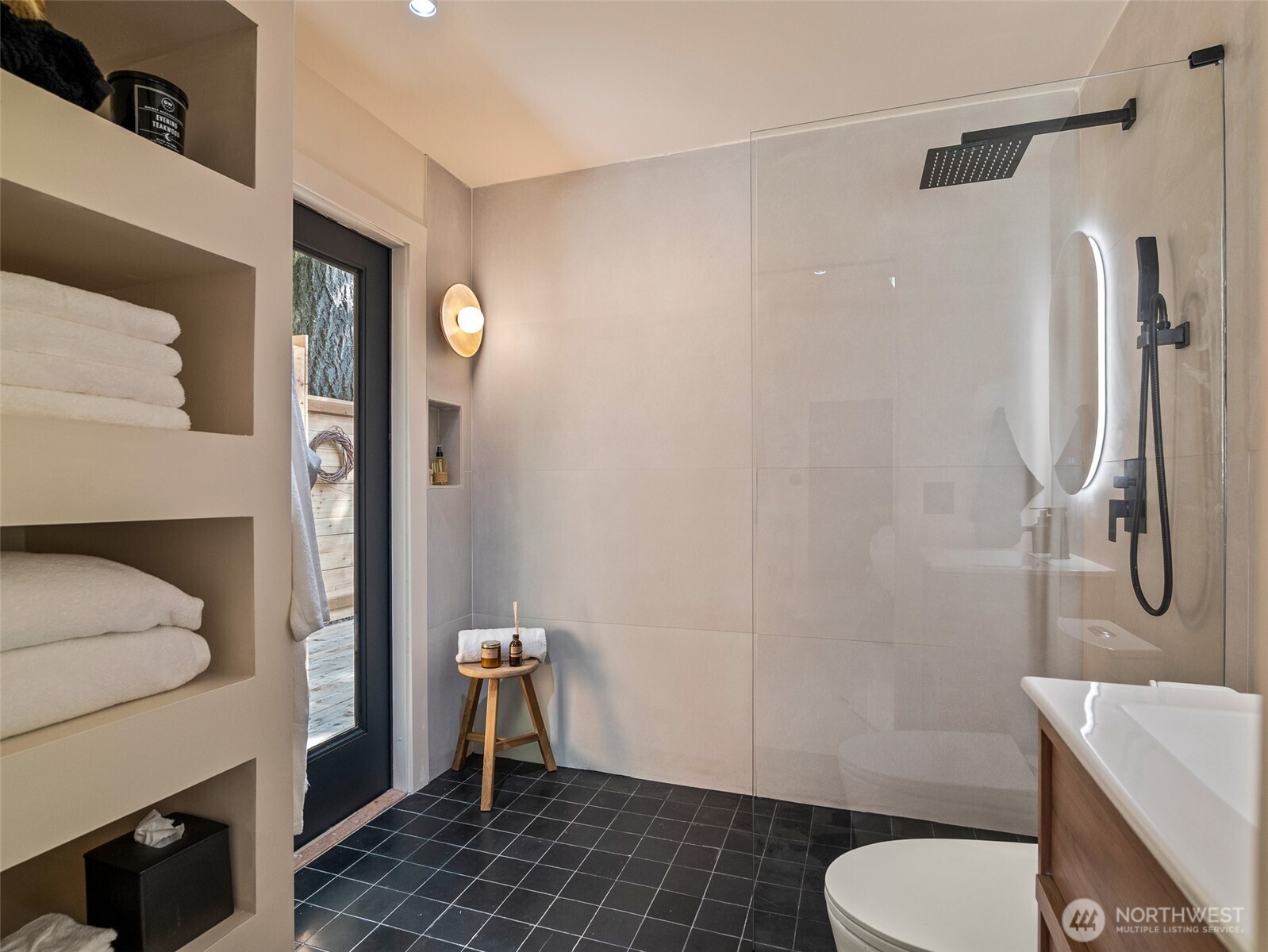 64258 Lookout Mtn Loop Marblemount, WA 98267 - Photo 25 of 40 a bathroom with a sink toilet and shower