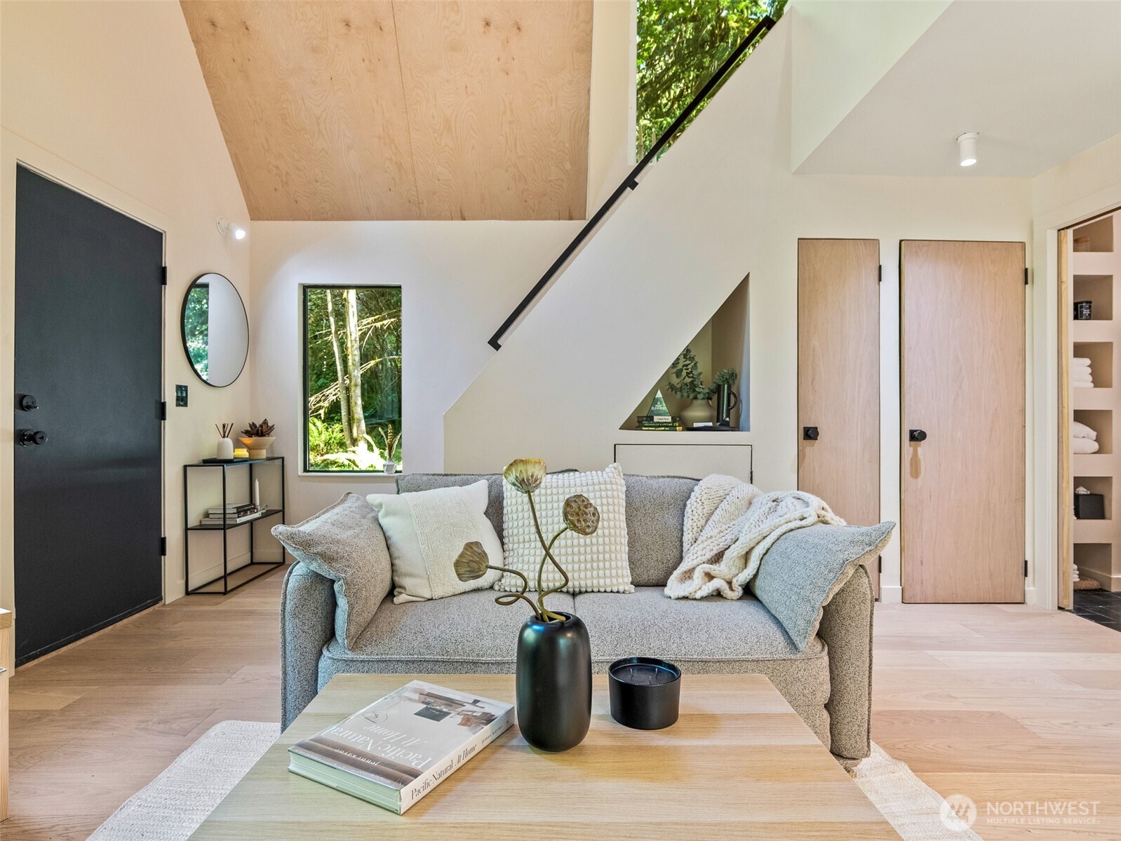 64258 Lookout Mtn Loop Marblemount, WA 98267 - Photo 6 of 40 a living room with furniture and wooden floor