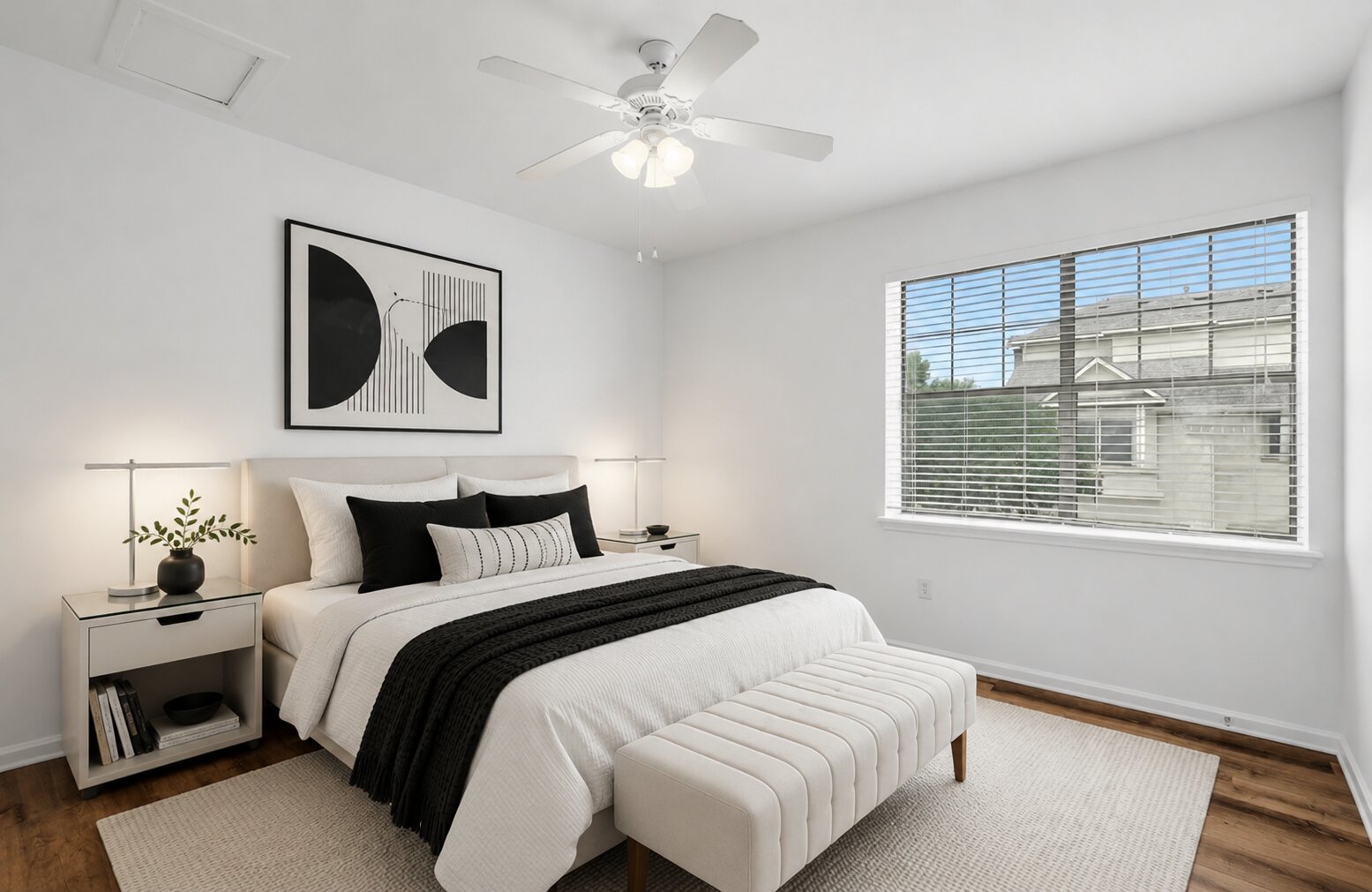 11203 Ranch Road 2222, Unit 301 Austin, TX 78732 - Photo 25 of 40 Upstairs bedroom - virtually staged.