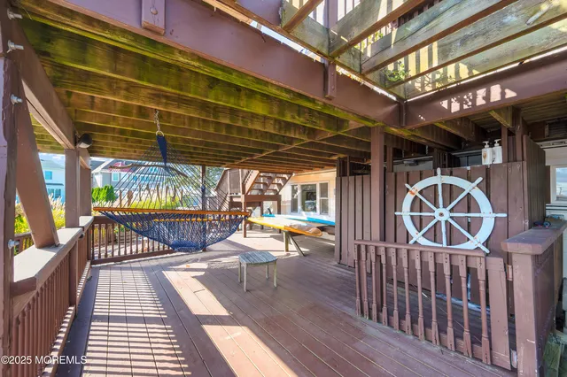 a view of a city and ocean view