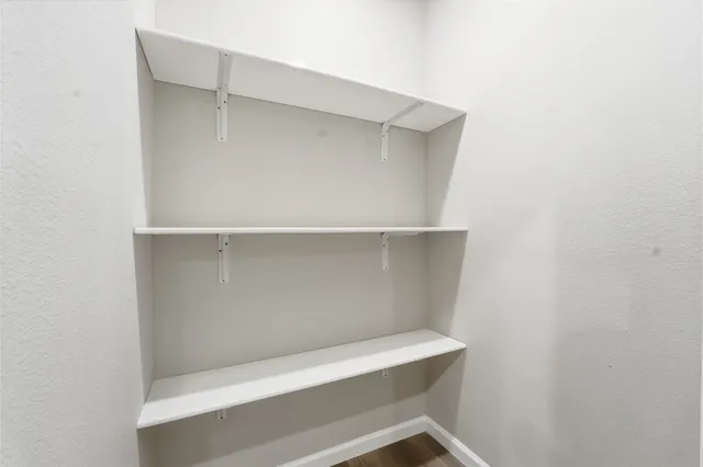 a hallway with closet