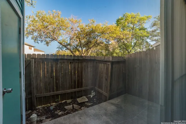 a backyard of a house