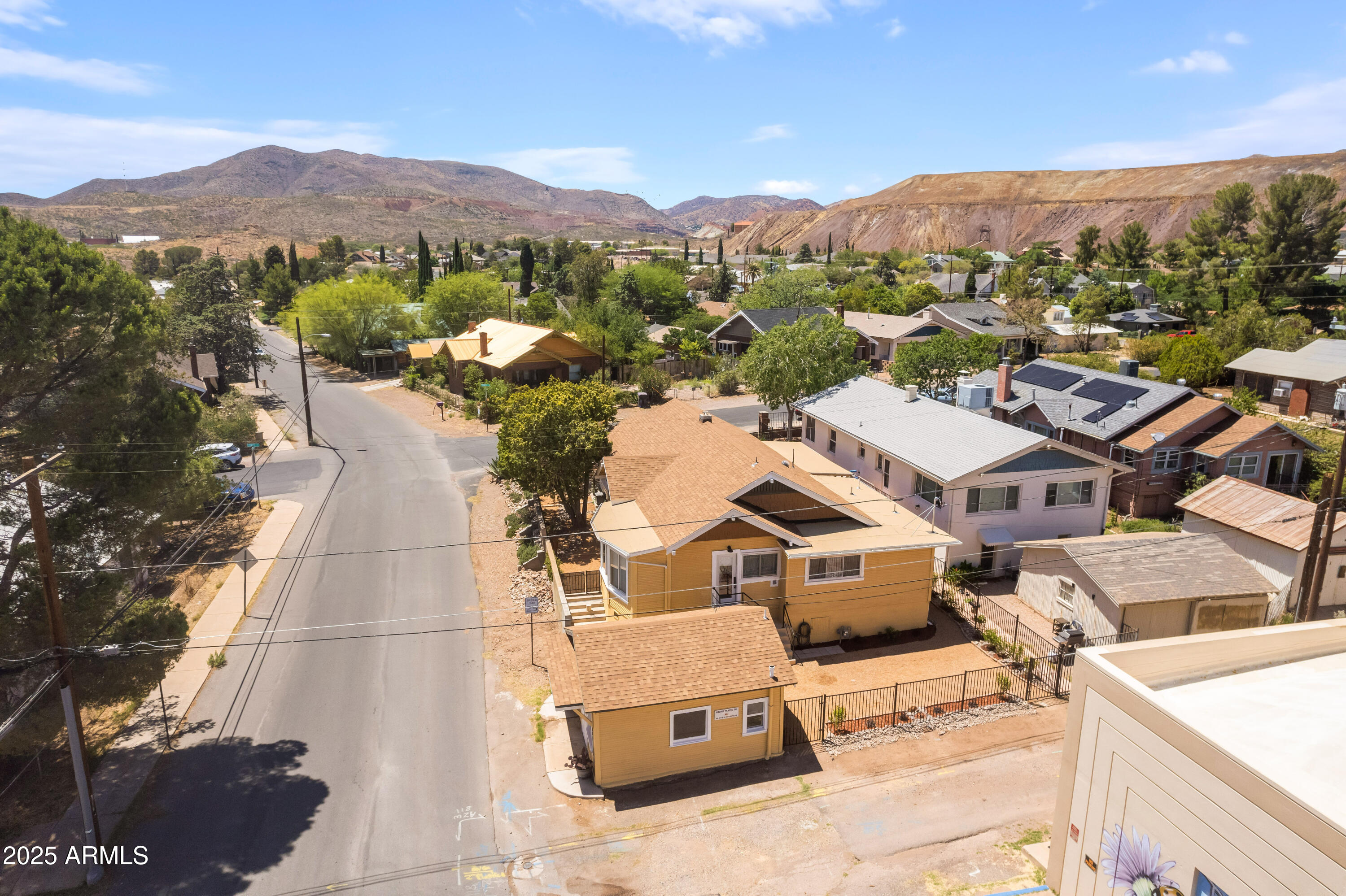 400 Powell Street Bisbee, AZ 85603 - Photo 45 of 57 an aerial view of a houses with a city street view