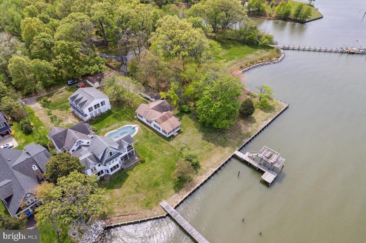 4801 Avery Road Shady Side, MD 20764 - Photo 7 of 25 an aerial view of house with yard swimming pool and outdoor seating