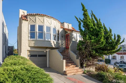 a front view of a house