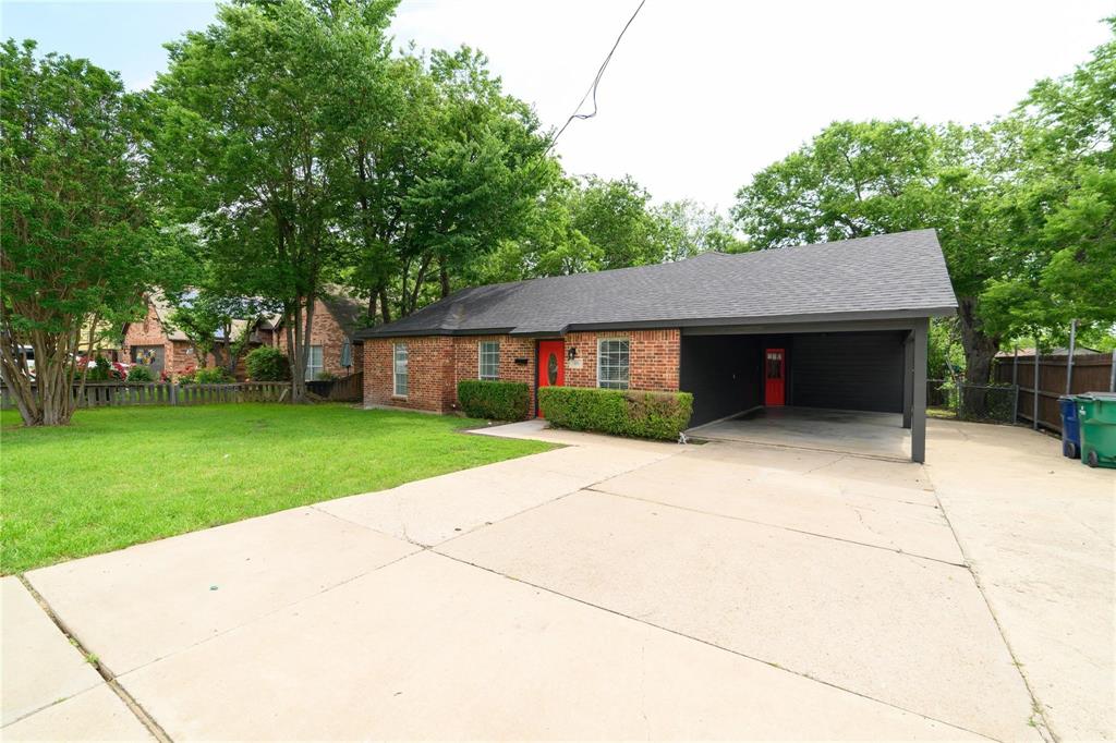 809 Wilcox Street McKinney, TX 75069 - Photo 1 of 26 Ranch-style house featuring concrete driveway, brick siding, an attached garage, and roof with shingles