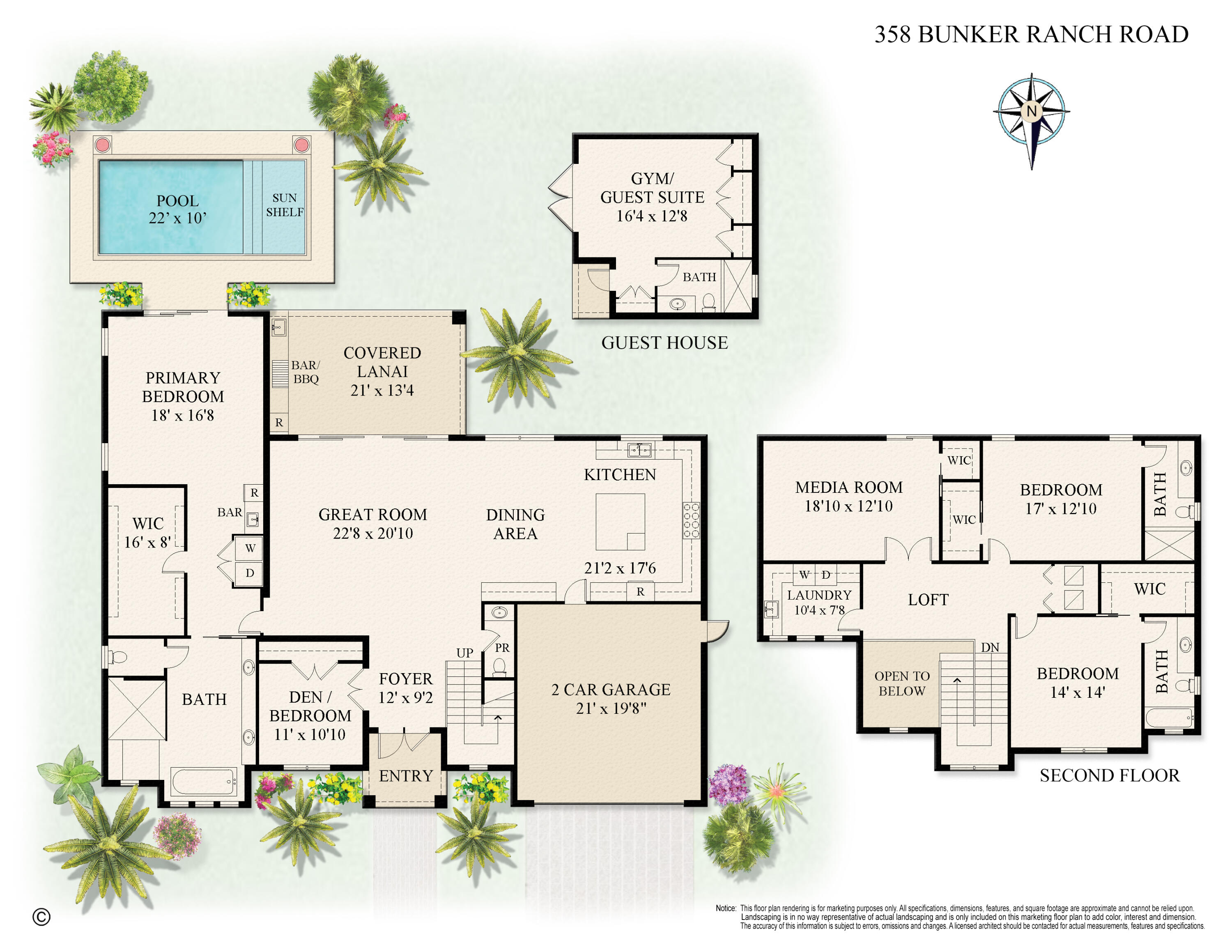 358 Bunker Ranch Road West Palm Beach, FL 33405 - Photo 46 of 46 Floorplan