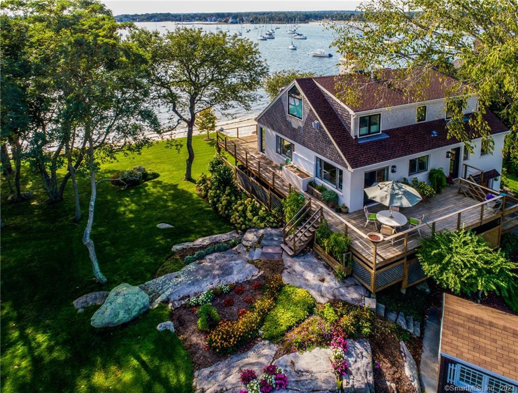 10 Morgan Point Groton, CT 06340 - Photo 11 of 40 an aerial view of a house with a garden