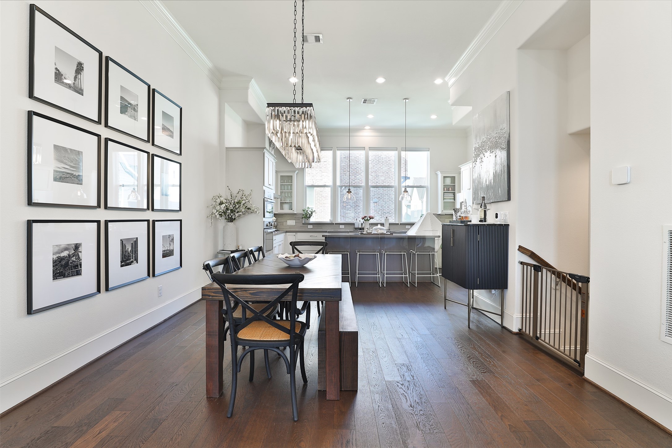 2303 Kolbe Run Lane Houston, TX 77080 - Photo 16 of 35 Dining room exudes elegance and spaciousness with 12-foot ceilings and exquisite double crown molding in the stunning second-floor common area.