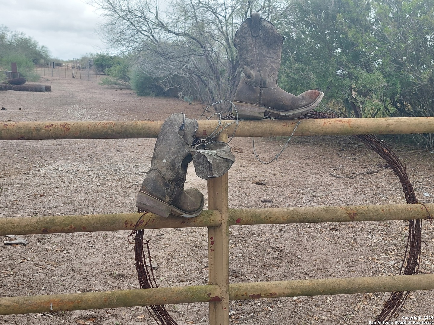22159 Pr 1080 Mathis, TX 78368 - Photo 13 of 15 a view of a yard with wooden fence