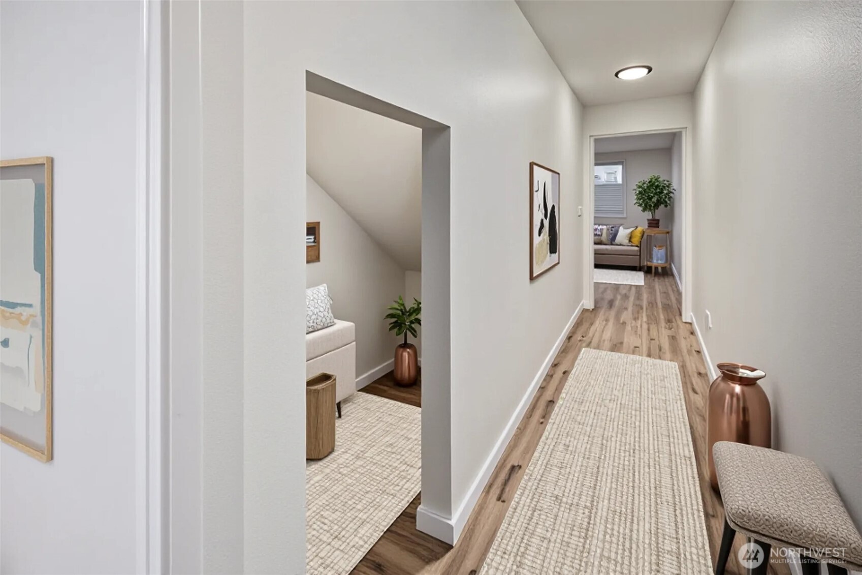 5502 Northeast 10th Street Renton, WA 98059 - Photo 15 of 27 a view of a hallway with seating area