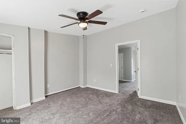 a view of hallway with stairs
