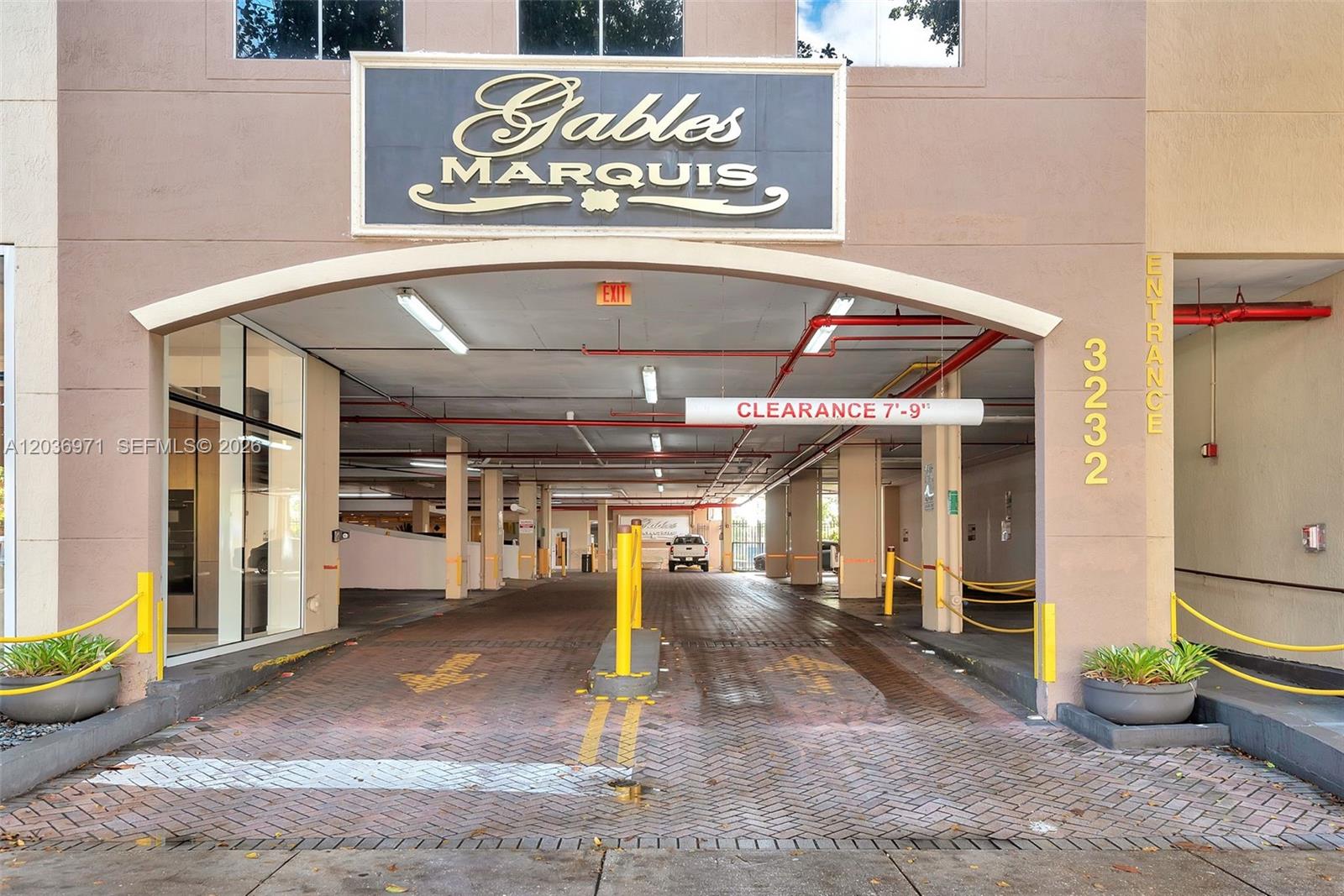 3232 Southwest 22nd Street, Unit 1606 Miami, FL 33145 - Photo 33 of 34 Covered Parking Garage & Entrance, never get wet!