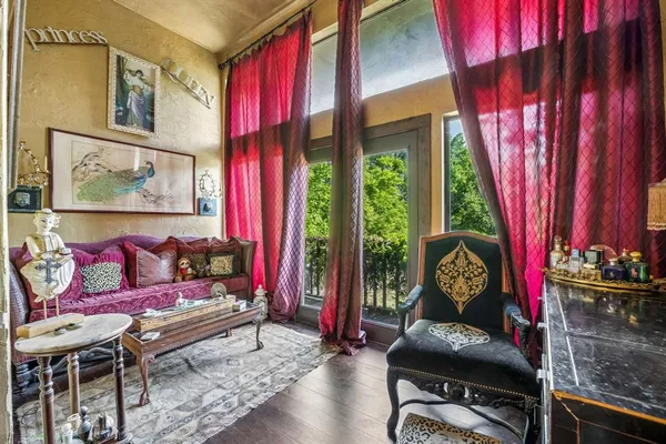 a very nice looking dining room with a table and chairs