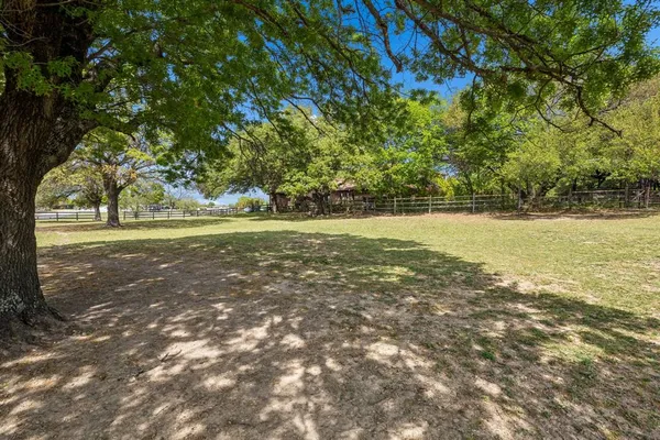 a view of a lake with a outdoor space