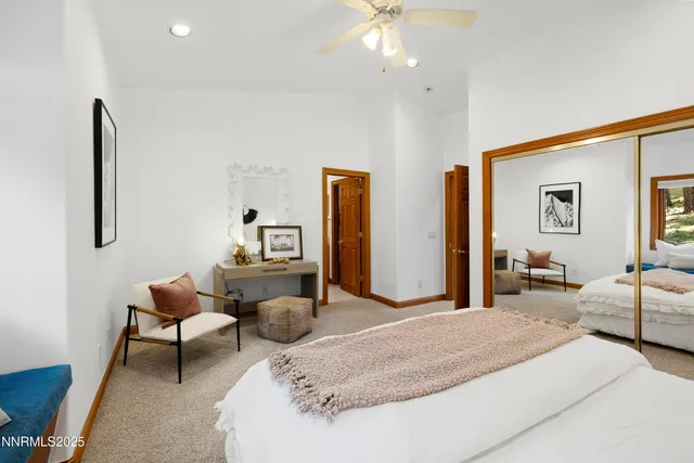 a room with gym equipment and a large window