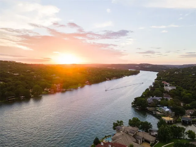 a view of an ocean and beach