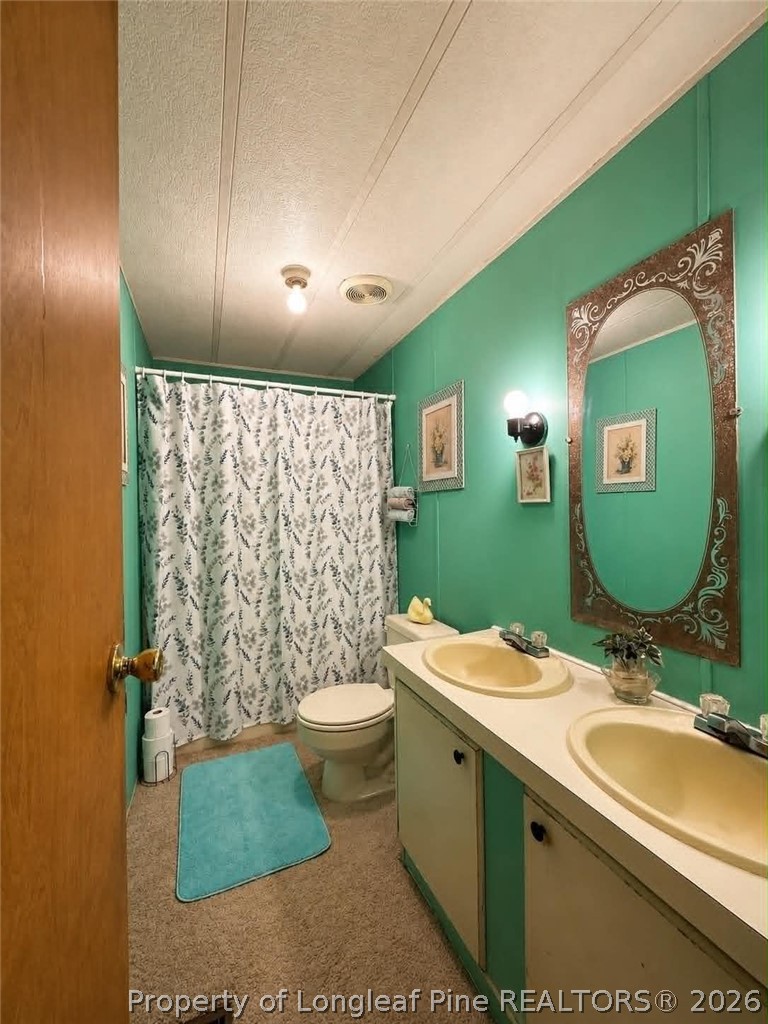 4435 Tartt's Mill Road Wilson, NC 27893 - Photo 14 of 23 a bathroom with a sink toilet and mirror