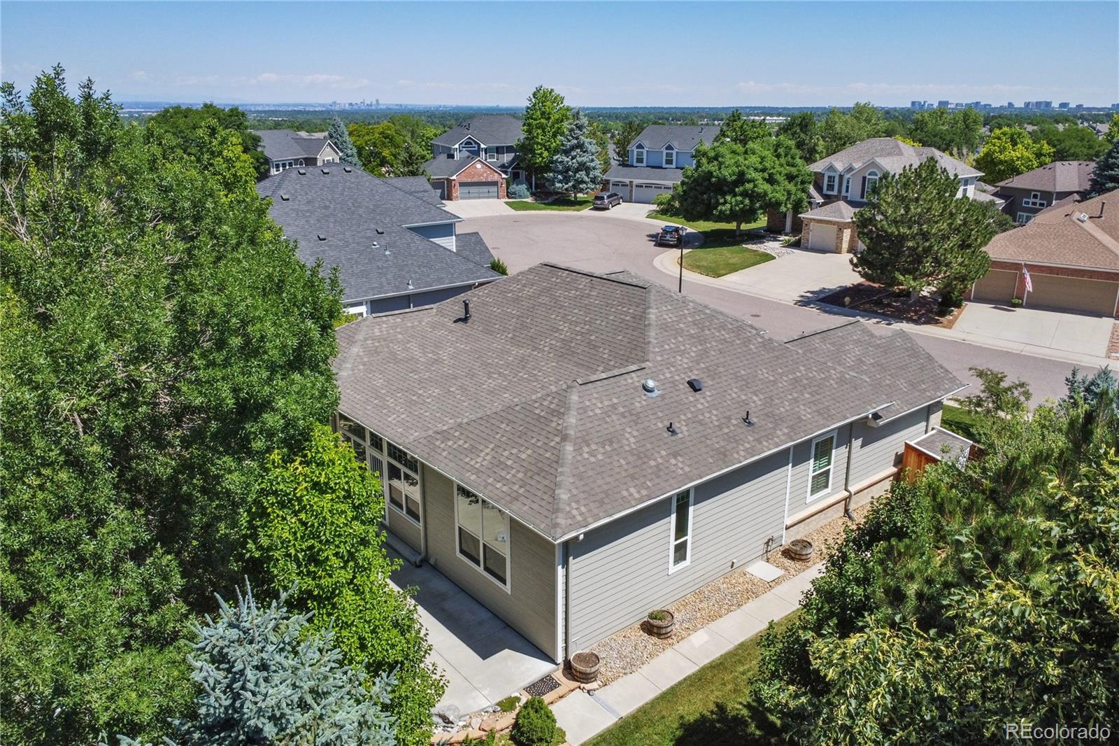 3626 Pointer Way Highlands Ranch, CO 80126 - Photo 28 of 33 an aerial view of a house