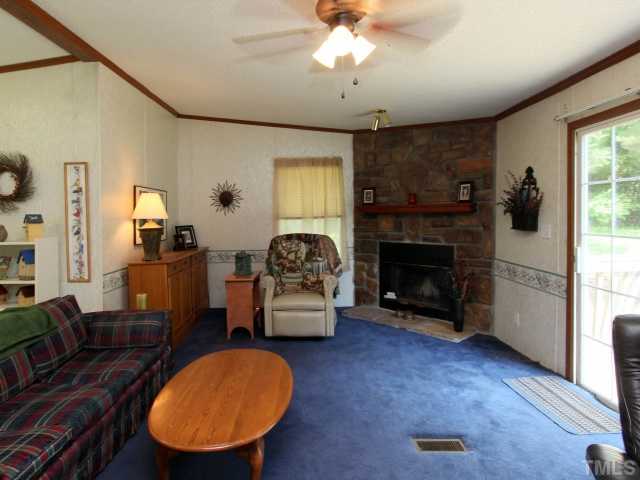 4902 West Ten Road Efland, NC 27243 - Photo 13 of 25 a living room with furniture a window and a fireplace