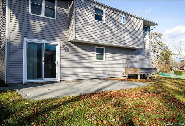 a view of a house with a patio