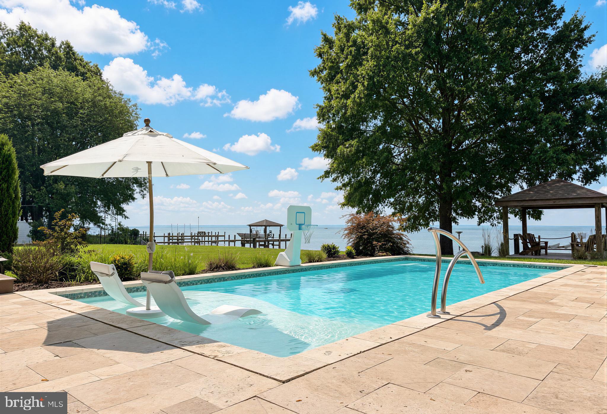 12265 Potomac View Road Newburg, MD 20664 - Photo 52 of 81 Travertine tile patio