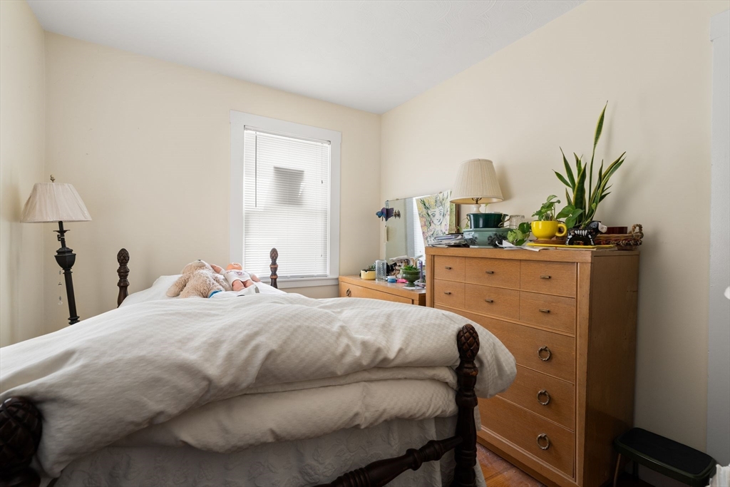 52 Lewis Avenue Arlington, MA 02474 - Photo 33 of 40 a bedroom with a bed and a potted plant