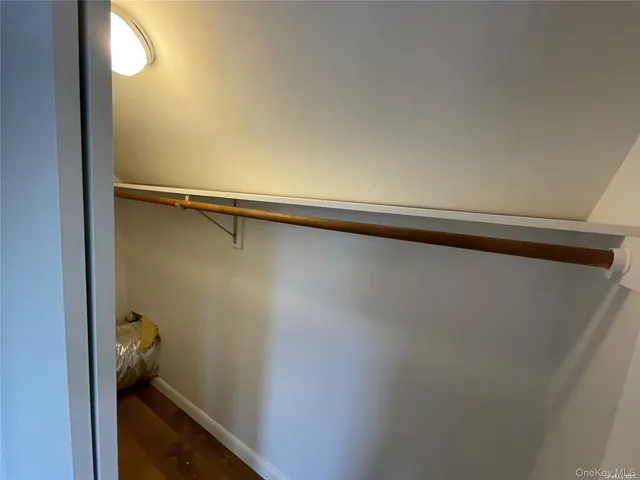 a close view of closet