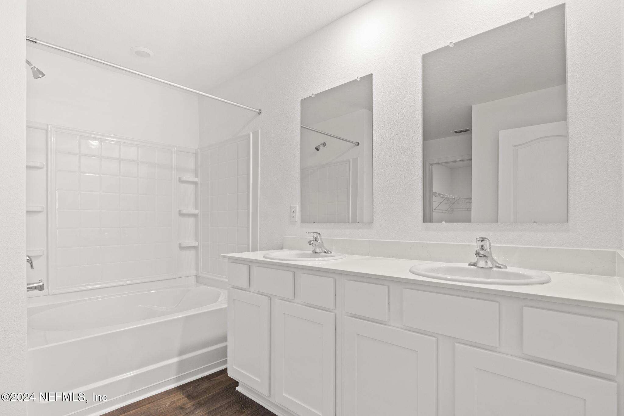 12573 Rubber Fig Terrace Jacksonville, FL 32218 - Photo 12 of 24 a bathroom with a tub sink and mirror