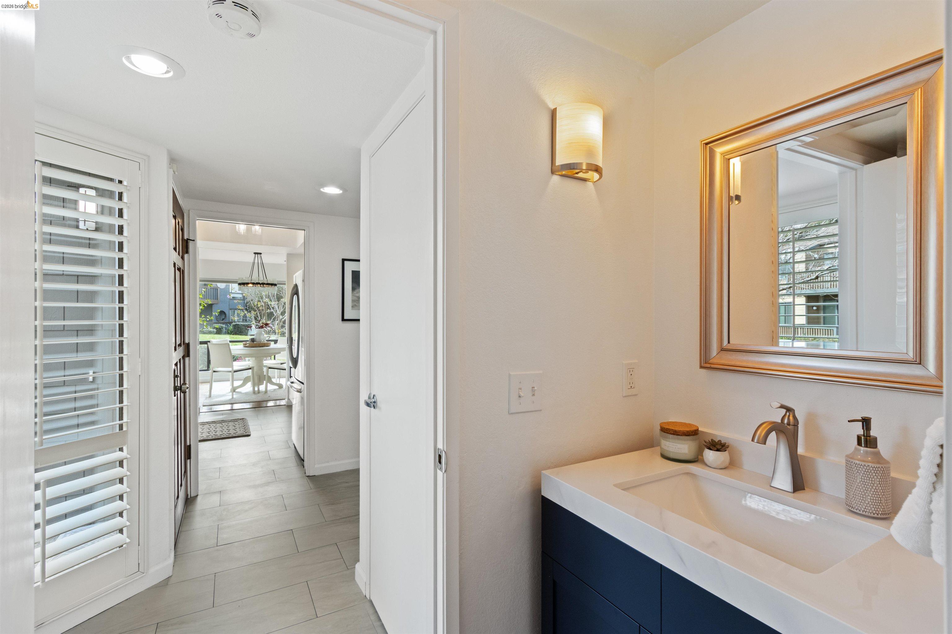548 Queen's Road Alameda, CA 94501 - Photo 13 of 42 Bathroom with vanity and recessed lighting