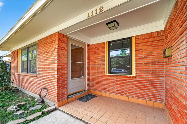 a view of an entryway door