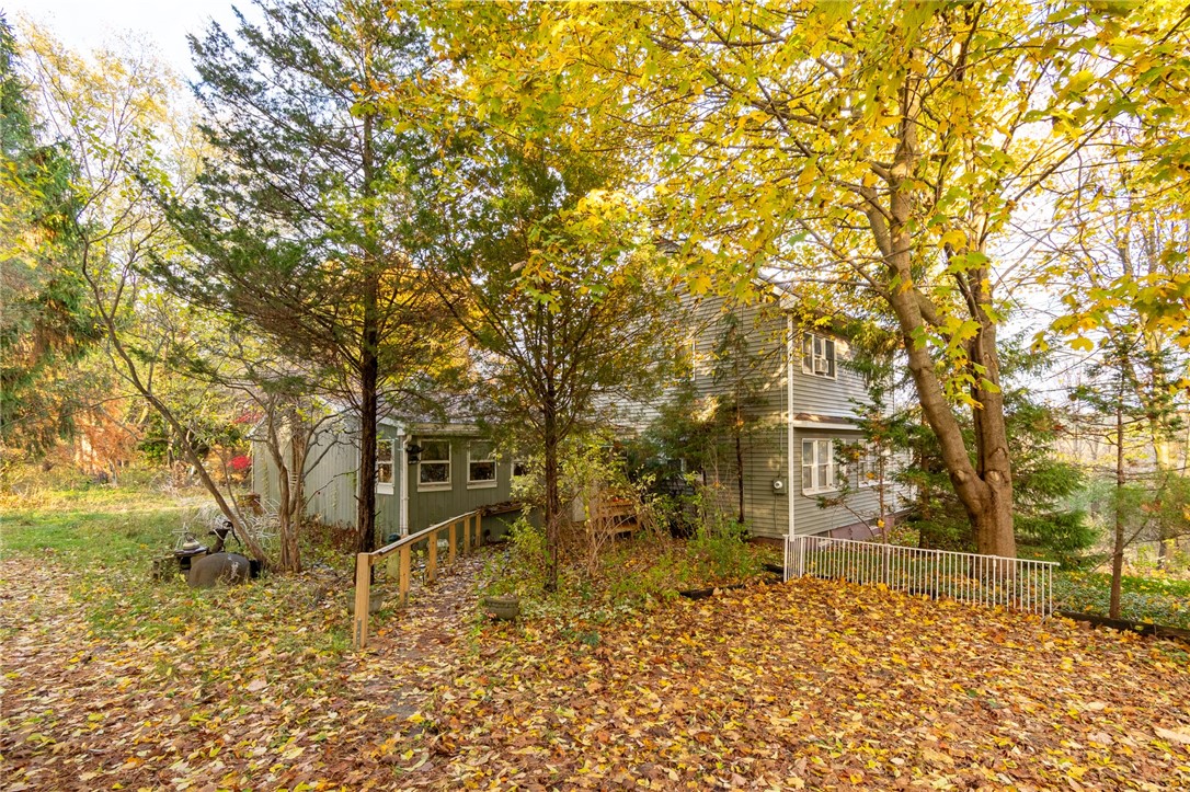 The walk to the FRONT ENCLOSED PORCH - enter here