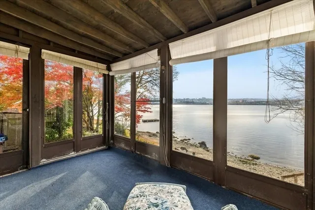 a very nice looking room with a large window