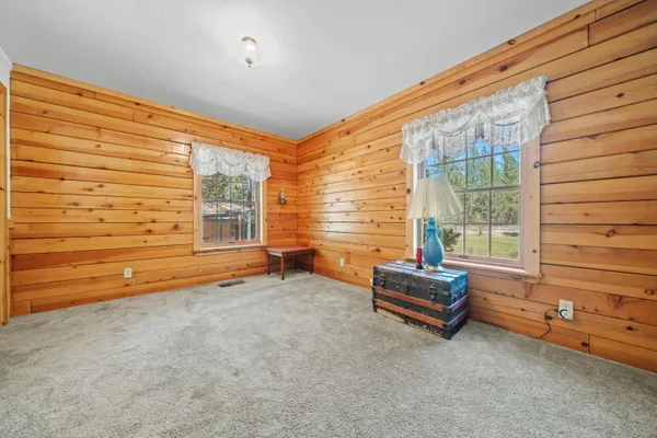 wooden floor and bench in a room