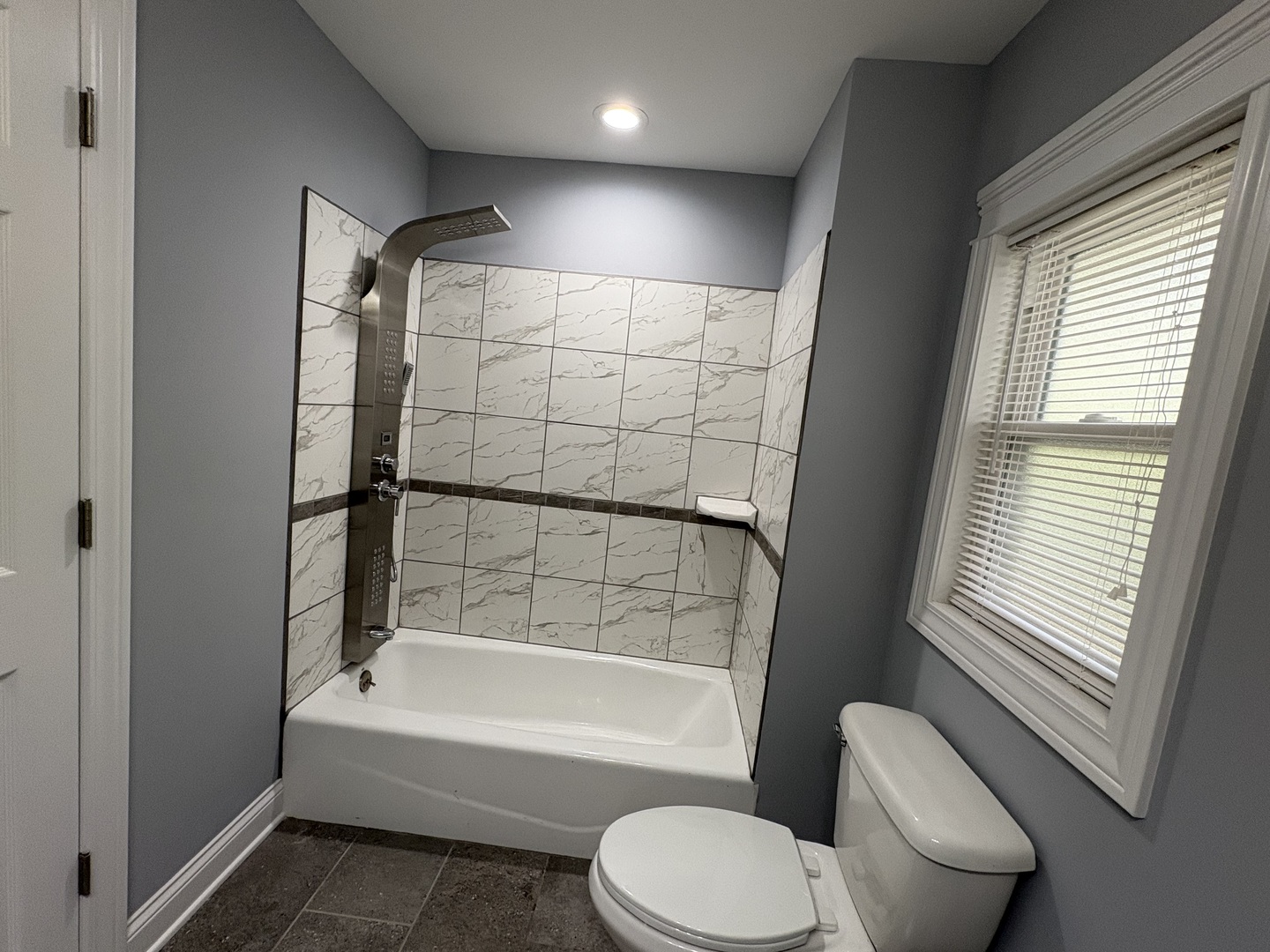 5517 Essex Road Lisle, IL 60532 - Photo 12 of 19 a bathroom with a toilet and a bathtub