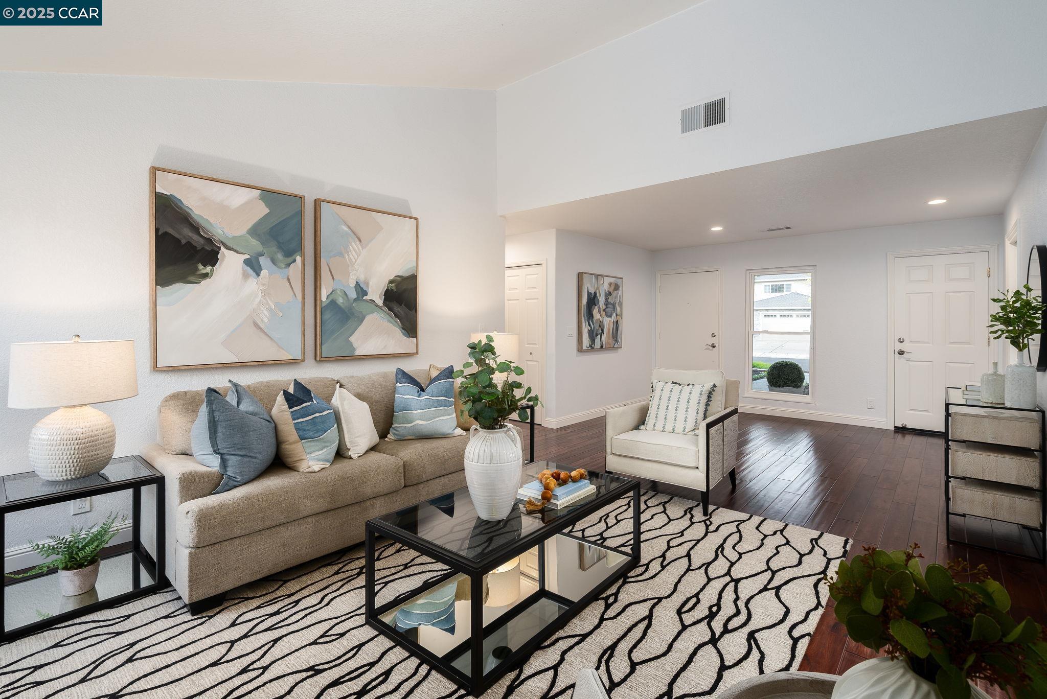 2828 Aptos Way San Ramon, CA 94583 - Photo 4 of 38 a living room with furniture and wooden floor