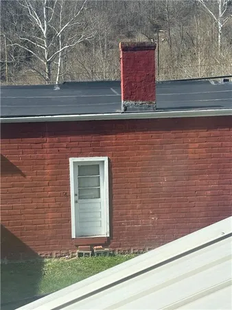 a view of a brick wall