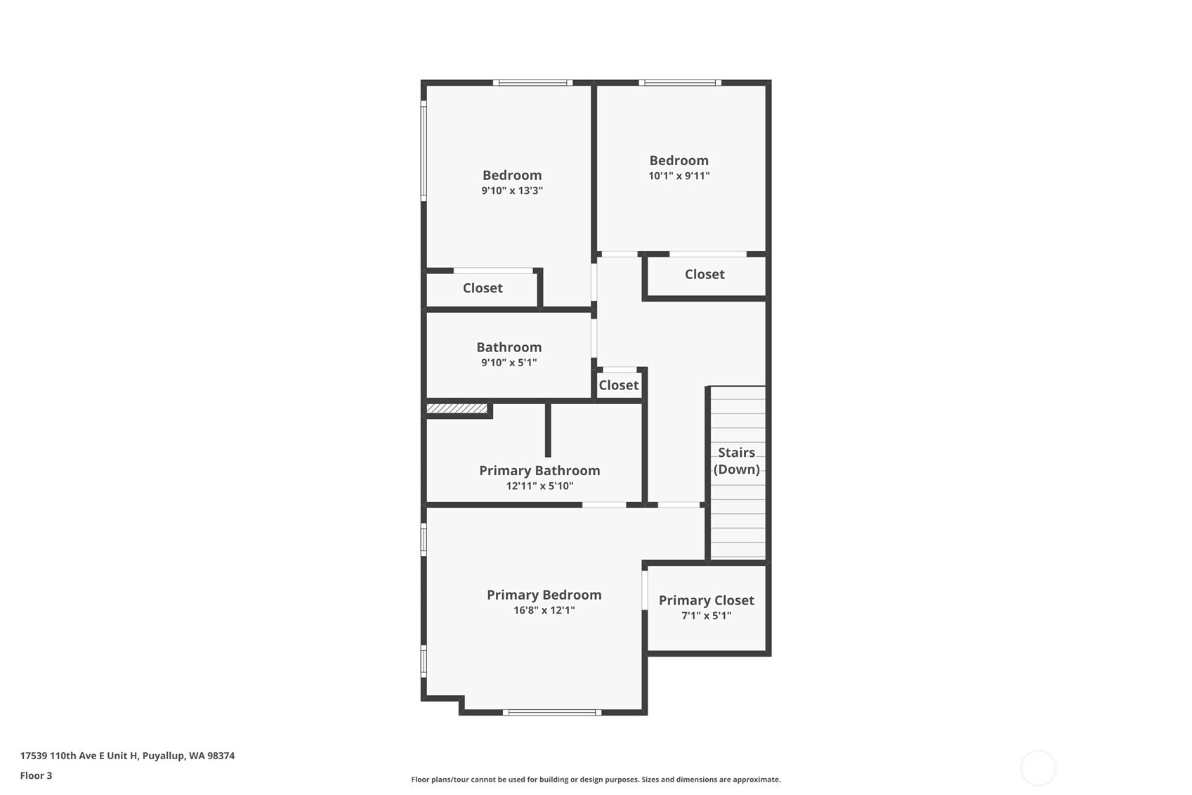 17539 110th Avenue East, Unit H Puyallup, WA 98374 - Photo 39 of 40 a picture of a floor plan
