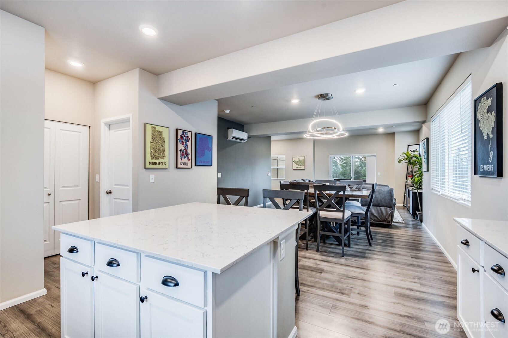 17539 110th Avenue East, Unit H Puyallup, WA 98374 - Photo 8 of 40 a large kitchen with lots of furniture a sink appliances dining table and chairs
