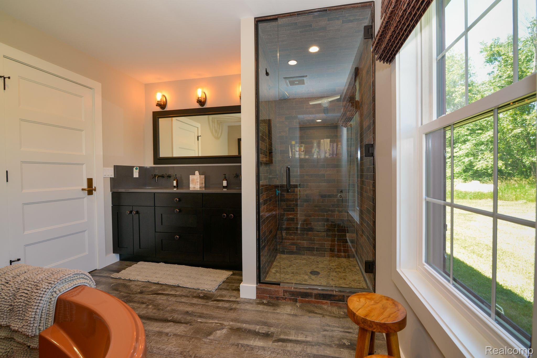 15204 Bishop Road Byron, MI 48418 - Photo 21 of 38 Full Bath with Italian porcelain tile throughout
