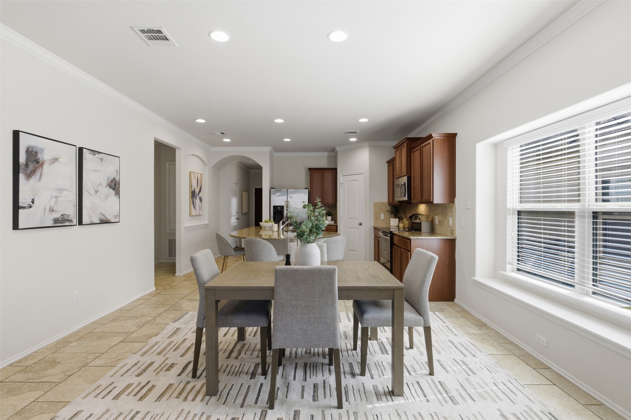 124 Golden Eagle Leander, TX 78641 - Photo 15 of 32 The recessed lighting and deep-silled window create a modern feel.