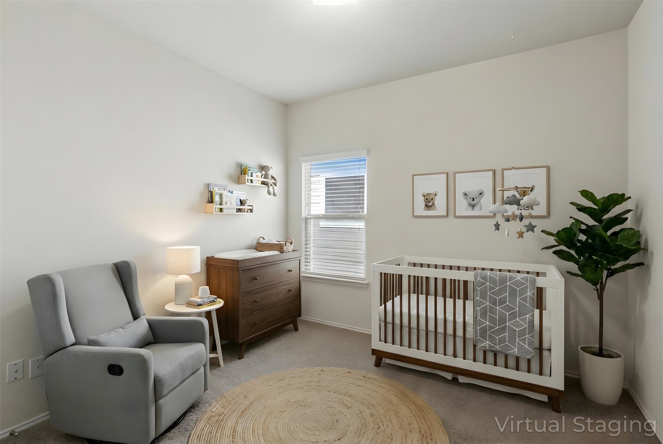 124 Golden Eagle Leander, TX 78641 - Photo 25 of 32 Another of the secondary bedrooms virtually staged for ideas.