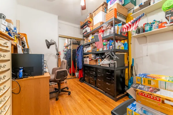 a view of a room with music instruments