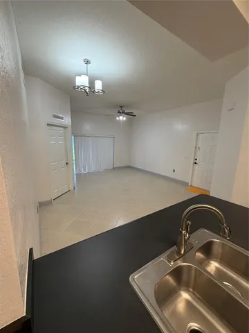 a view of a livingroom with an empty space