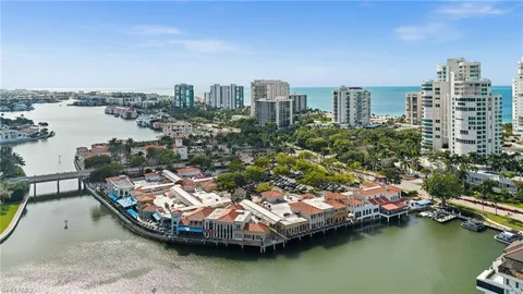 a view of a city with tall buildings