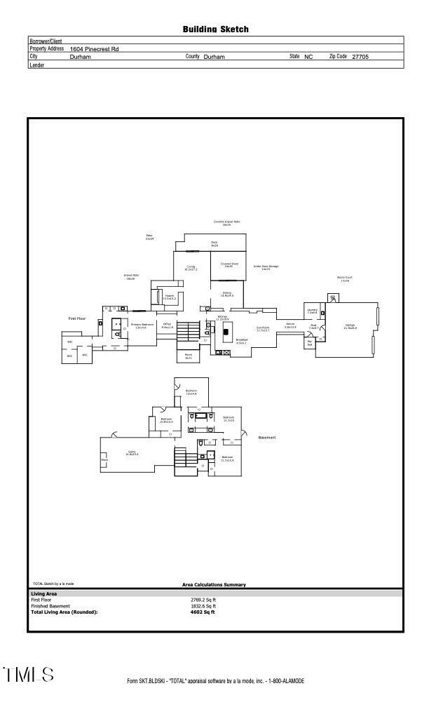 1604 Pinecrest Road Durham, NC 27705 - Photo 71 of 71 1604 Pinecrest FloorplanJPG