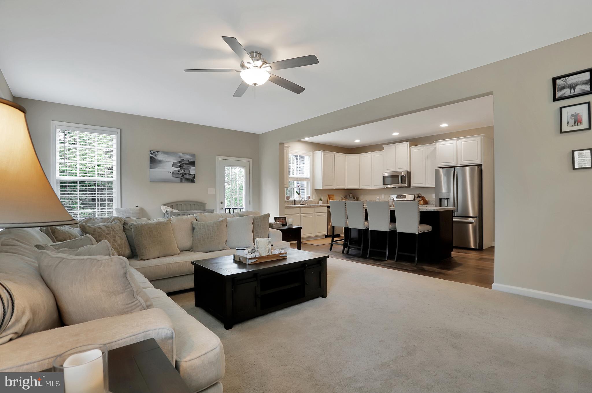 448 Underwood Drive Falling Waters, WV 25419 - Photo 14 of 55 Main Living Room; OPEN to Kitchen