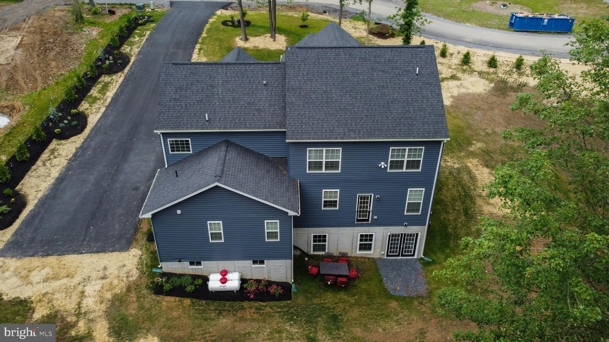 448 Underwood Drive Falling Waters, WV 25419 - Photo 48 of 55 Exterior Rear; Privacy Trees & Landscaping